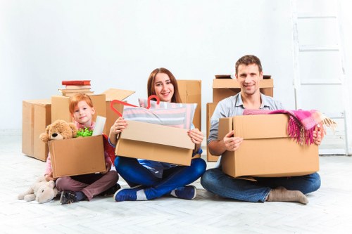 Professional packing materials and organised moving boxes for a Forest Hill home