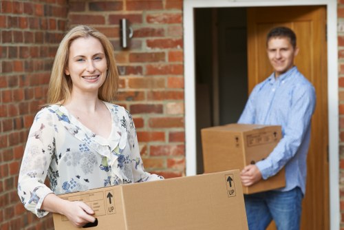 Preparing boxes and belongings for house removals in Forest Hill