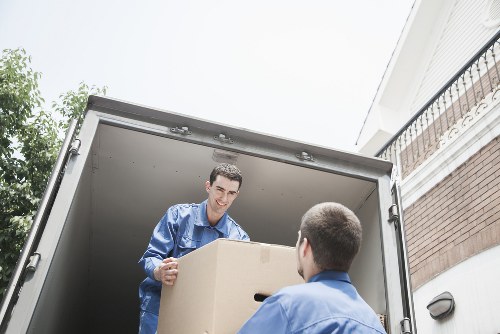 Commercial office relocation service in a Forest Hill building