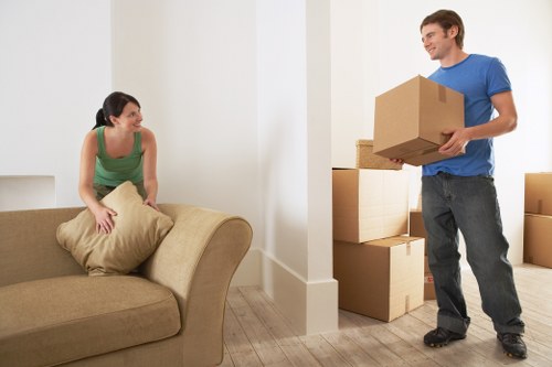 Loading household furniture into a removals van in Forest Hill